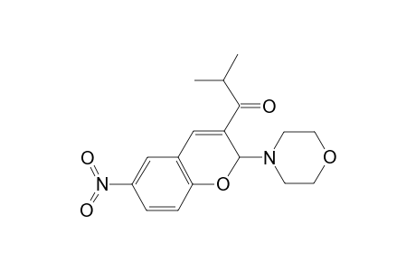 2-methyl-1-[2-(4-morpholinyl)-6-nitro-2H-chromen-3-yl]-1-propanone