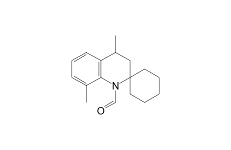 Quinoline-1-carboxaldehyde, 1,2,3,4-tetrahydro-4,8-dimethyl-2-spirocyclohexane-