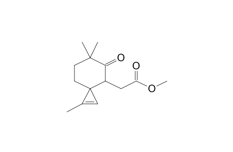 (1,6,6-Trimethyl-5-oxospiro[2.5]oct-1-en-4-yl)-acetic acid, methyl ester