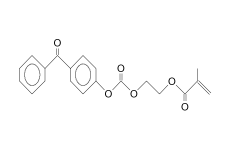2-Propenoic acid, 2-methyl-, 2-[[(4-benzoylphenoxy)carbonyl]oxy]ethyl ester