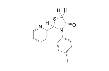 3-(p-iodophenyl)-2-(2-pyridyl)-4-thiazolidinone