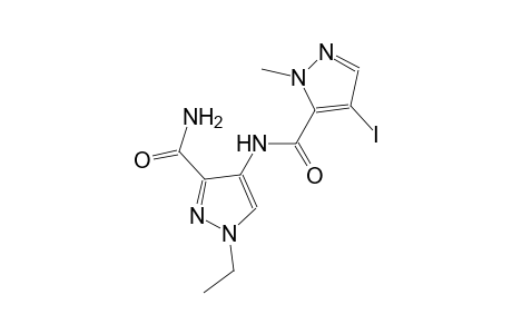 1-ethyl-4-{[(4-iodo-1-methyl-1H-pyrazol-5-yl)carbonyl]amino}-1H-pyrazole-3-carboxamide