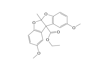 5a,10b-dihydro-2,9-dimethoxy-5a-methylbenzofuro[2,3-b]benzofuran-10b-carboxylic acid, ethyl ester