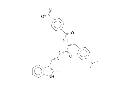 4-(DIMETHYLAMINO)-N'-[(2-METHYL-3-INDOLYL)METHYLENE]-A-(4-