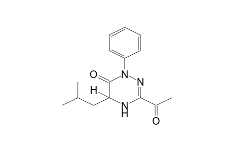 3-Acetyl-5-isobutyl-1-phenyl-4,5-dihydro-1H-[1,2,4]triazin-6-one