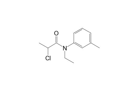 Propanamide, N-ethyl-N-(3-methylphenyl)-2-chloro-