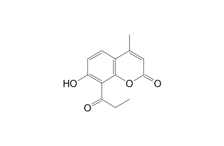 7-Hydroxy-4-methyl-8-propionylcoumarin