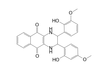 2,3-Di[(2'-hydroxy-3'-methoxy)phenyl]-trans-1,2,3,4-tetrahydrobenzo[g]quinoxaline-5,10-quinone