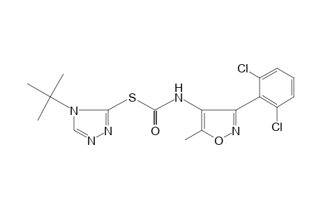 3-(2,6-dichlorophenyl)-5-methylthio-4-isoxazolecarbamic acid, s-(4-tert-butyl-4H-1,2,4-triazol-3-yl)ester