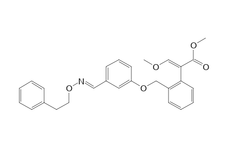 Benzeneacetic acid, alpha-(methoxymethylene)-2-[[3-[[(2-phenylethoxy)imino]methyl]phenoxy]methyl]-, methyl ester, (?,E)-