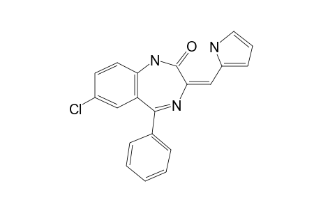 7-Chloro-2,3-dihydro-5-phenyl-3-[(pyrrolyl-2)methylene]-1H-1,4-benzodiazepin-2-one