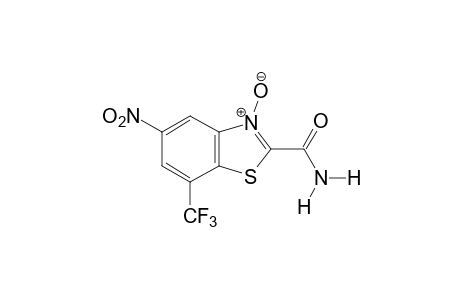 5-nitro-7-(trifluoromethyl)-2-benzothiazolecarboxamide, 3-oxide