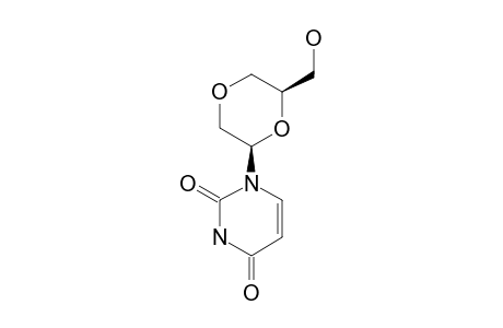 2',3'-ANHYDRO-2',3'-SECOURIDINE;1-[(2R,6R)-6-(HYDROXYMETHYL)-1,4-DIOXAN-2-YL]-URACIL