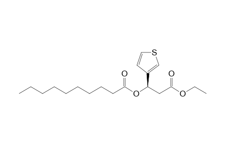 (R)-3-Ethoxy-3-oxo-1-(thiophen-3-yl)propyl decanoate