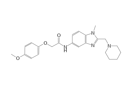 acetamide, 2-(4-methoxyphenoxy)-N-[1-methyl-2-(1-piperidinylmethyl)-1H-benzimidazol-5-yl]-