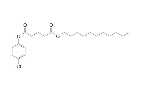 Glutaric acid, 4-chlorophenyl undecyl ester