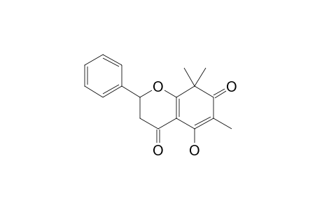 CHAMPANONE-C;5-HYDROXY-6,8,8-TRIMETHYL-2-PHENYL-2H-CHROMENE-4,7(3H,8H)-DIONE;REFERENCE