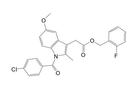 (2-Fluorophenyl)methyl 2-[1-(4-chlorobenzoyl)-5-methoxy-2-methyl-indol-3-yl]acetate