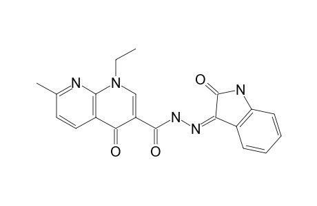 1-Ethyl-1,4-dihydro-7-methyl-4-oxo-N'-(2-oxoindolin-3-ylidene)-1,8-naphthyrid-ine-3-carbohydrazide