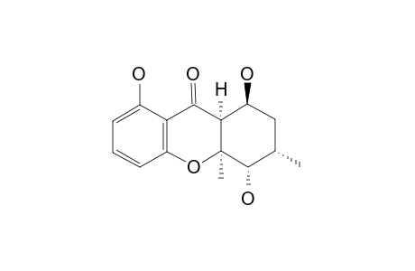 MONODICTYSIN_B;(1-S,3-S,4-S,4A-S,9A-S)-1,4,8-TRIHYDROXY-3,4A-DIMETHYL-1,2,3,4,4A,9A-HEXAHYDRO-9-H-XANTHEN-9-ONE