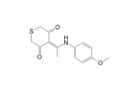 2H-thiopyran-3,5(4H,6H)-dione, 4-[1-[(4-methoxyphenyl)amino]ethylidene]-