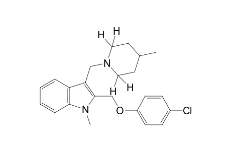 2-[(p-chlorophenoxy)methyl]-1-methyl-3-[(4-methylpiperidino)methyl]indole