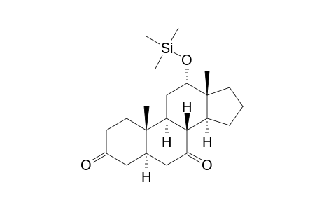 5.ALPHA.-ANDROSTAN-12.ALPHA.-OL-3,7-DIONE-TRIMETHYLSILYL ETHER