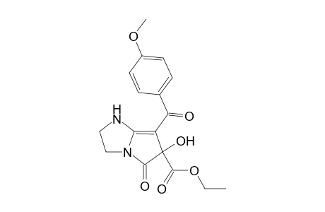 6-ETHOXYCARBONYL-6-HYDROXY-7-(4-METHOXYBENZOYL)-5-OXO-2,3,5,6-TETRAHYDRO-1H-PYRROLO-[1,2-A]-IMIDAZOLE