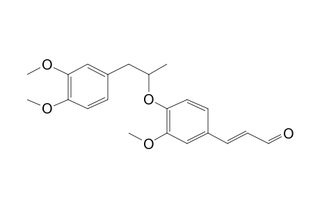 (E)-3-[4-[1-(3,4-Dimethoxyphenyl)propan-2-yloxy]-3-methoxyphenyl]prop-2-enal