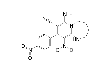 7-Amino-10-nitro-9-(4-nitrophenyl)-1,2,3,4,5,9-hexahydropyrido[1,2-a][1,3]diazepine-8-carbonitrile