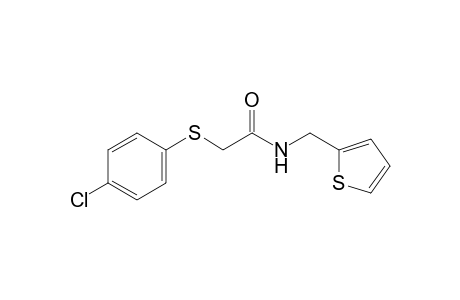 2-[(p-chlorophenyl)thio]-N-(2-thenyl)acetamide