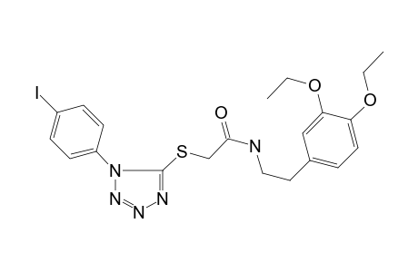 N-[2-(3,4-diethoxyphenyl)ethyl]-2-[1-(4-iodophenyl)tetrazol-5-yl]sulfanyl-acetamide