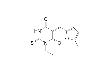 (5Z)-1-ethyl-5-[(5-methyl-2-furyl)methylene]-2-thioxodihydro-4,6(1H,5H)-pyrimidinedione