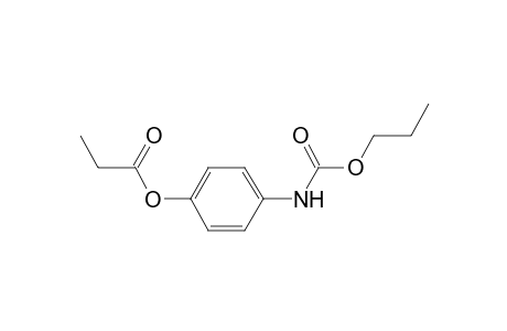 Carbamic acid, [4-(1-oxopropoxy)phenyl]-, propyl ester