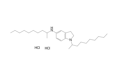 1-(1-Methylnonyl)-5-[(1-methylnonyl)amino]indoline, dihydrochloride