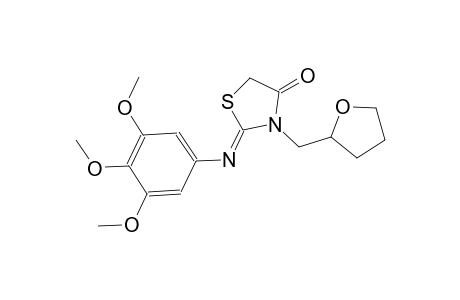 (2Z)-3-(tetrahydro-2-furanylmethyl)-2-[(3,4,5-trimethoxyphenyl)imino]-1,3-thiazolidin-4-one