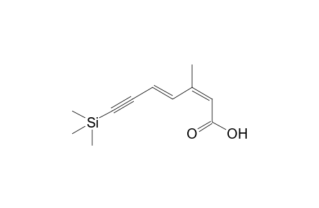 (2Z,4E)-3-Methyl-7-(trimethylsilyl)hepta-2,4-dien-6-ynoic acid