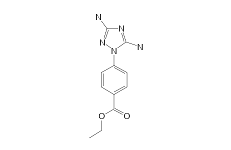 p-(3,5-diamino-1H-1,2,4-triazol-1-yl)benzoic acid, ethyl ester