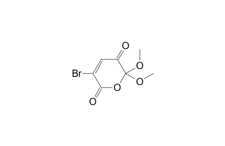 6,6-Dimethoxy-3-bromo-2H-pyran-2,5(6H)-dione