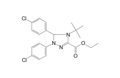 1H-1,2,4-Triazole-3-carboxylic acid, 4,5-dihydro-4-tert-butyl-1,5-di(4-chlorophenyl)-, ethyl ester