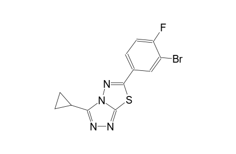 [1,2,4]triazolo[3,4-b][1,3,4]thiadiazole, 6-(3-bromo-4-fluorophenyl)-3-cyclopropyl-