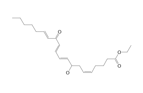 (5Z,9E,11E,14E)-8-hydroxy-13-keto-eicosa-5,9,11,14-tetraenoic acid ethyl ester