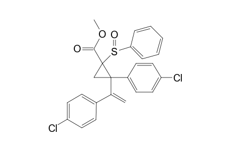 Methyl 2-p-cylorophenyl-2-[1-(p-chlorophenyl)vinyl]-1-phenylsulfinylcyclopropane-1-carboxylate