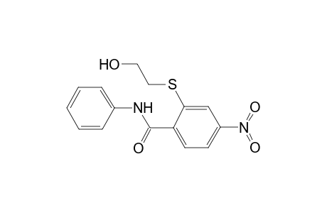 2-(2-Hydroxy-ethylsulfanyl)-4-nitro-N-phenyl-benzamide
