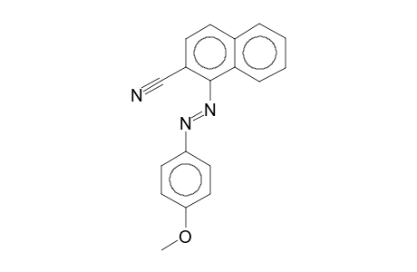 1-[(p-methoxyphenyl)azo]-2-naphthonitrile