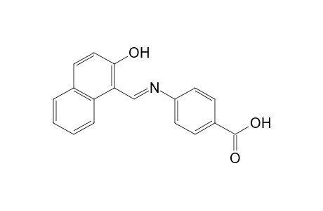 p-{[(2-hydroxy-1-naphthyl)methylene]amino}benzoic acid