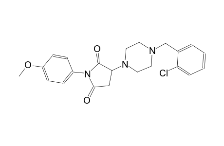 3-[4-(2-chlorobenzyl)-1-piperazinyl]-1-(4-methoxyphenyl)-2,5-pyrrolidinedione