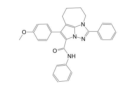 4-(4-methoxyphenyl)-N,1-diphenyl-5,6,7,8-tetrahydro-2,2a,8a-triazacyclopenta[cd]azulene-3-carboxamide