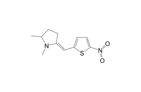 (5E)-1,2-dimethyl-5-[(5-nitro-2-thienyl)methylene]pyrrolidine