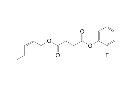 Succinic acid, 2-fluorophenyl cis-pent-2-en-1-yl ester